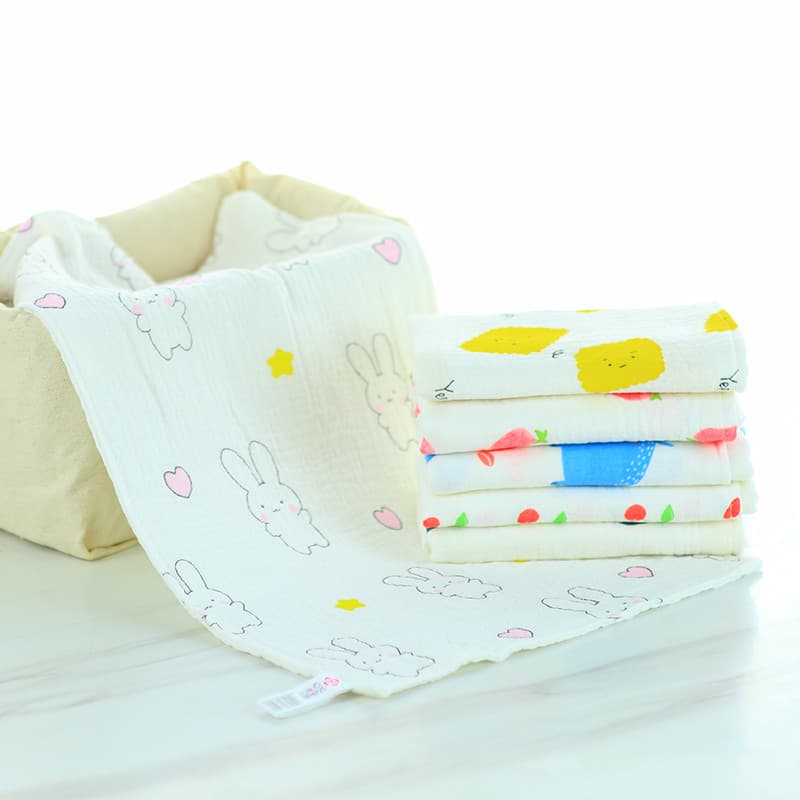 Jieliya toalha de gaze de algodão puro 7542 produto de primeira classe gaze dupla crianças bebê lavagem rosto limpar Sal