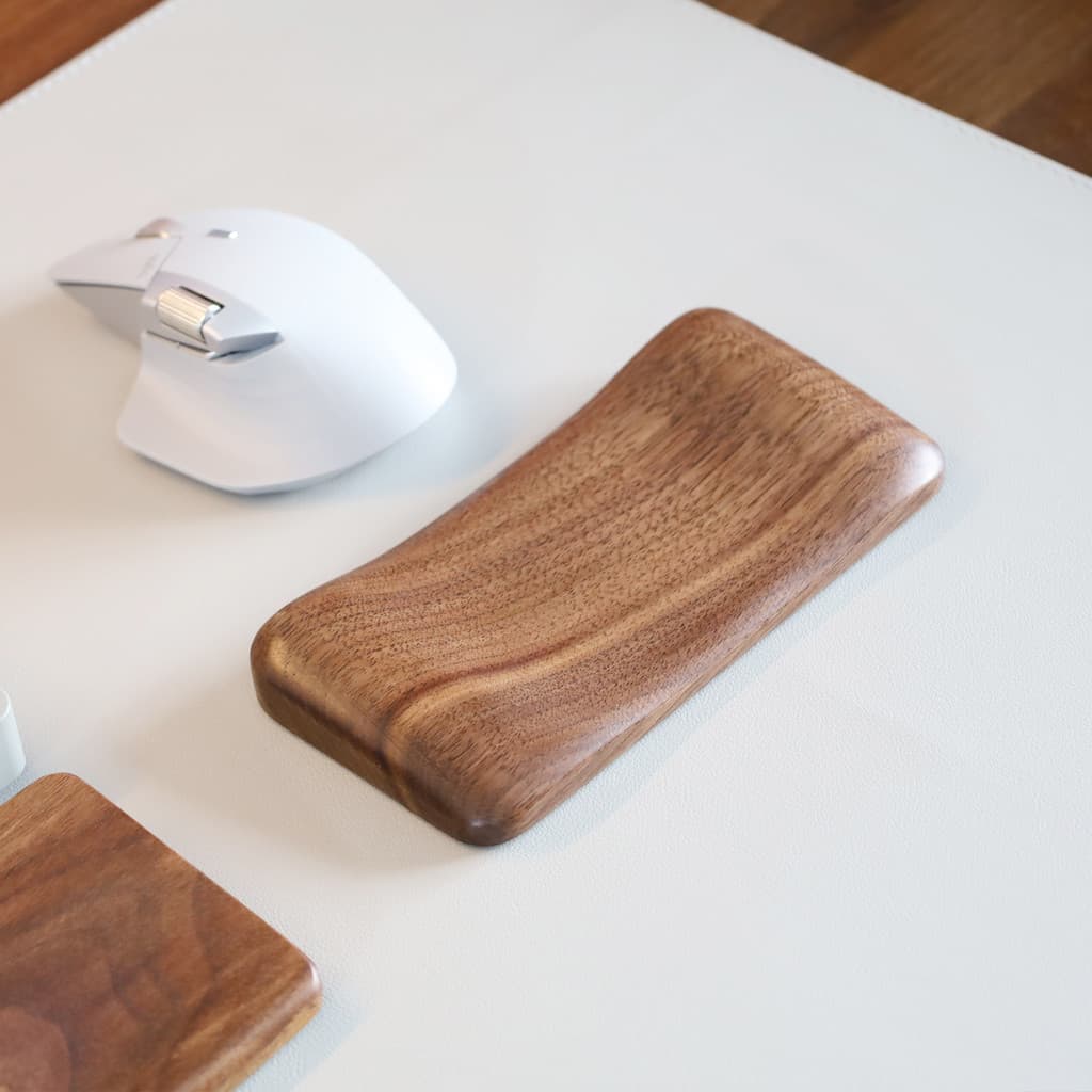 Mouse de madeira maciça almofada de pulso teclado descanso de mão digitação descanso de pulso espuma de memória descanso