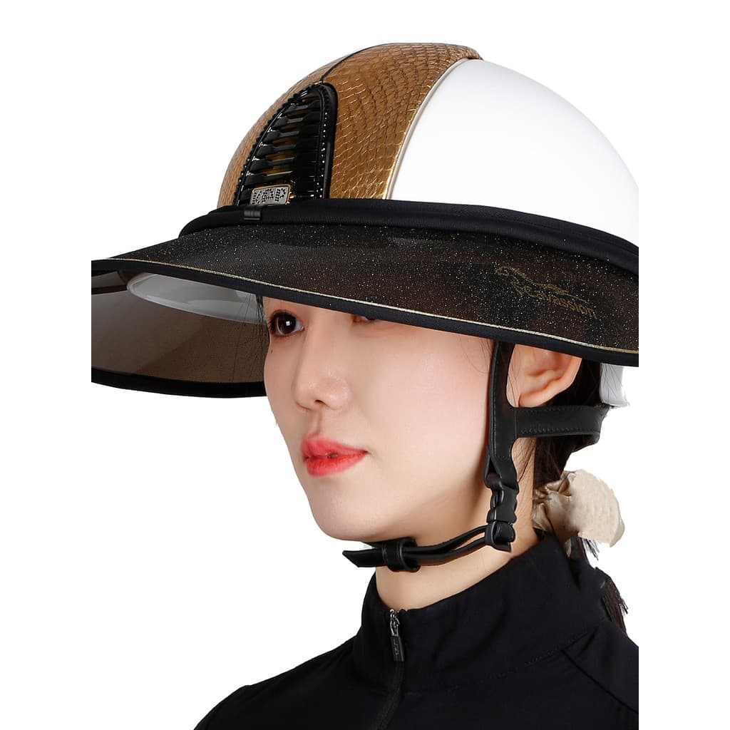 Cavassion Acessórios para capacete equestre, guarda-sol, protetor solar, aba grande, equitação equestre8114005