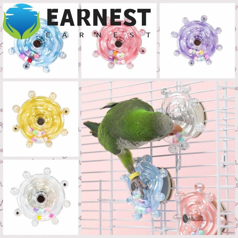 Brinquedos Pendurados Da Plataforma Giratória Do Pássaro De EARNEST , Coloridos Plásticos Bola De Som , 360 ° Rotação