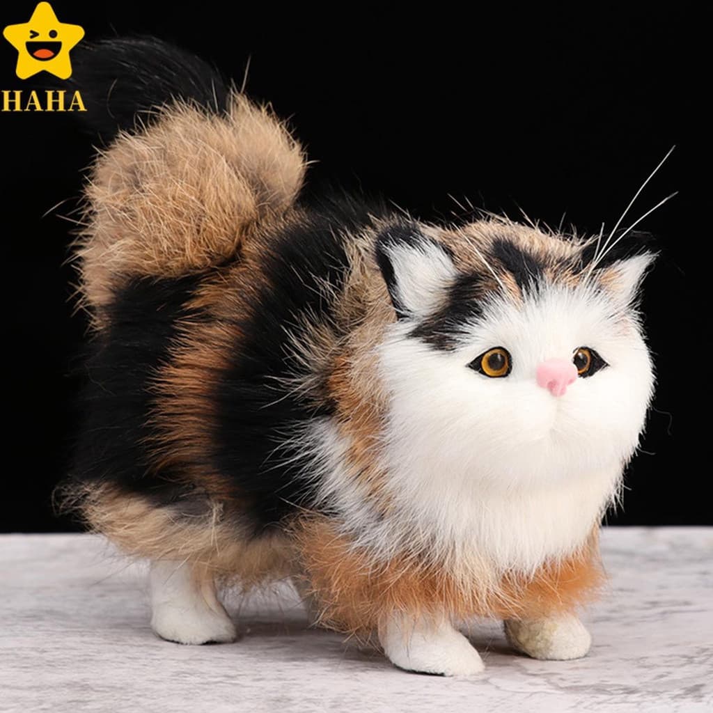 Gato De Pelúcia 4.7 Polegadas Gatos Realistas Brinquedos Suaves E Confortáveis Plushies Bonitos Plushie Toy SHOPSBC6886