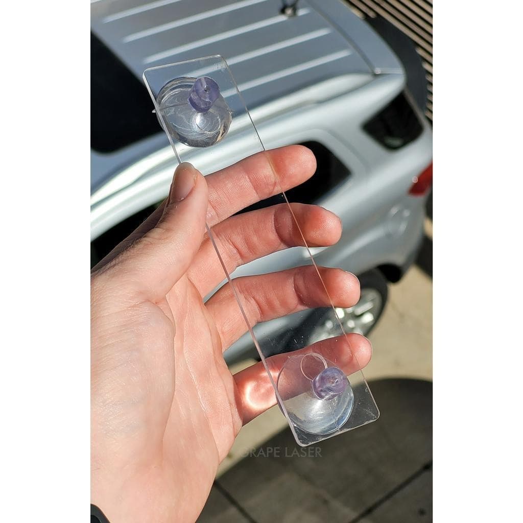 Suporte para Tag Veicular de Acrilico com Ventosas - Envio imediato!