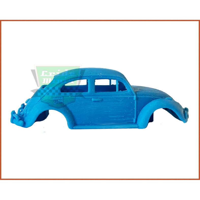 Autorama Kit Fusca 1961/63 1/32 + Chassi/Vidro/Ima - Impresso em 3D