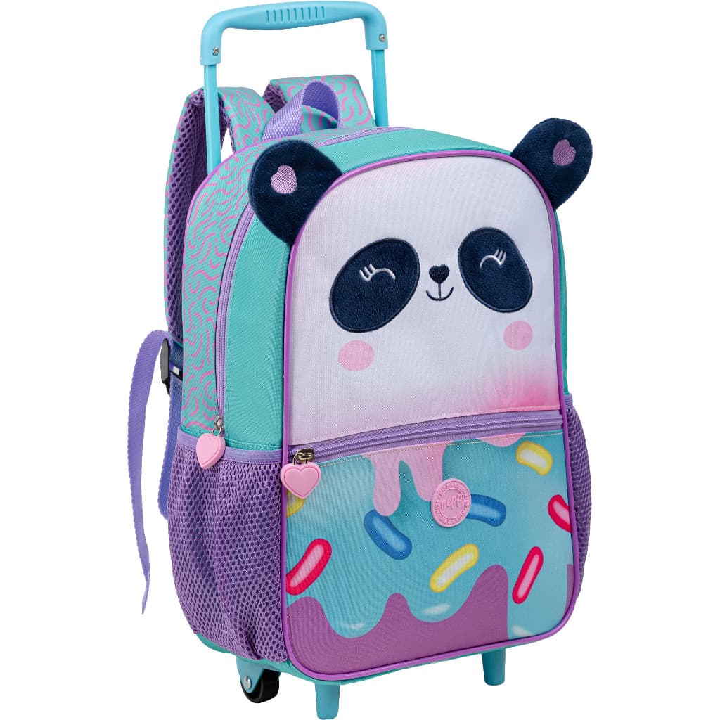 Mochila de Rodinhas Infantil Baby Animais Panda Yepp Kids