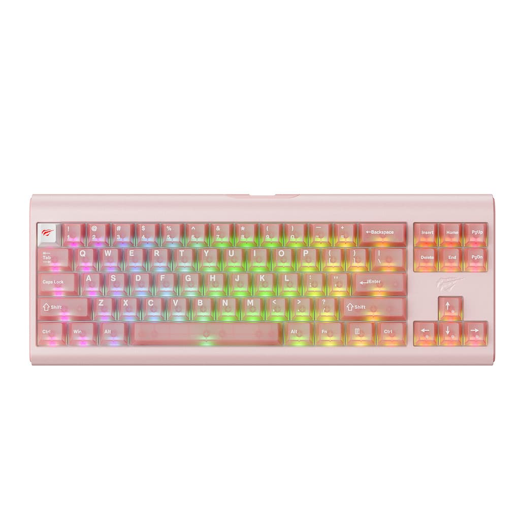 TECLADO ALFANUMERICO DE ATE 114 TECLAS - ROSA KB896L x VKS Gaming keyboard HAVIT