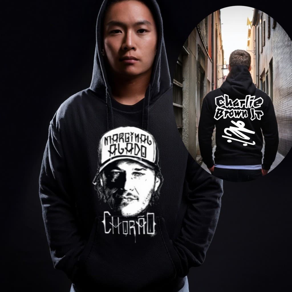 Moletom blusa de frio agasalho canguru estampado Charlie Brown Jr. La Familía  Rap Nacional  Banda Rock