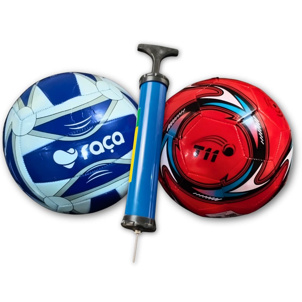 Kit 2 Bolas Futebol+ Vôlei Campo Quadra Sortidos T11 C/bomba