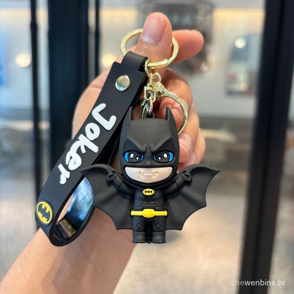 Chaveiro de Carro Boneco de Super-Herói Batman Mulher-Gato Coringa B7MH