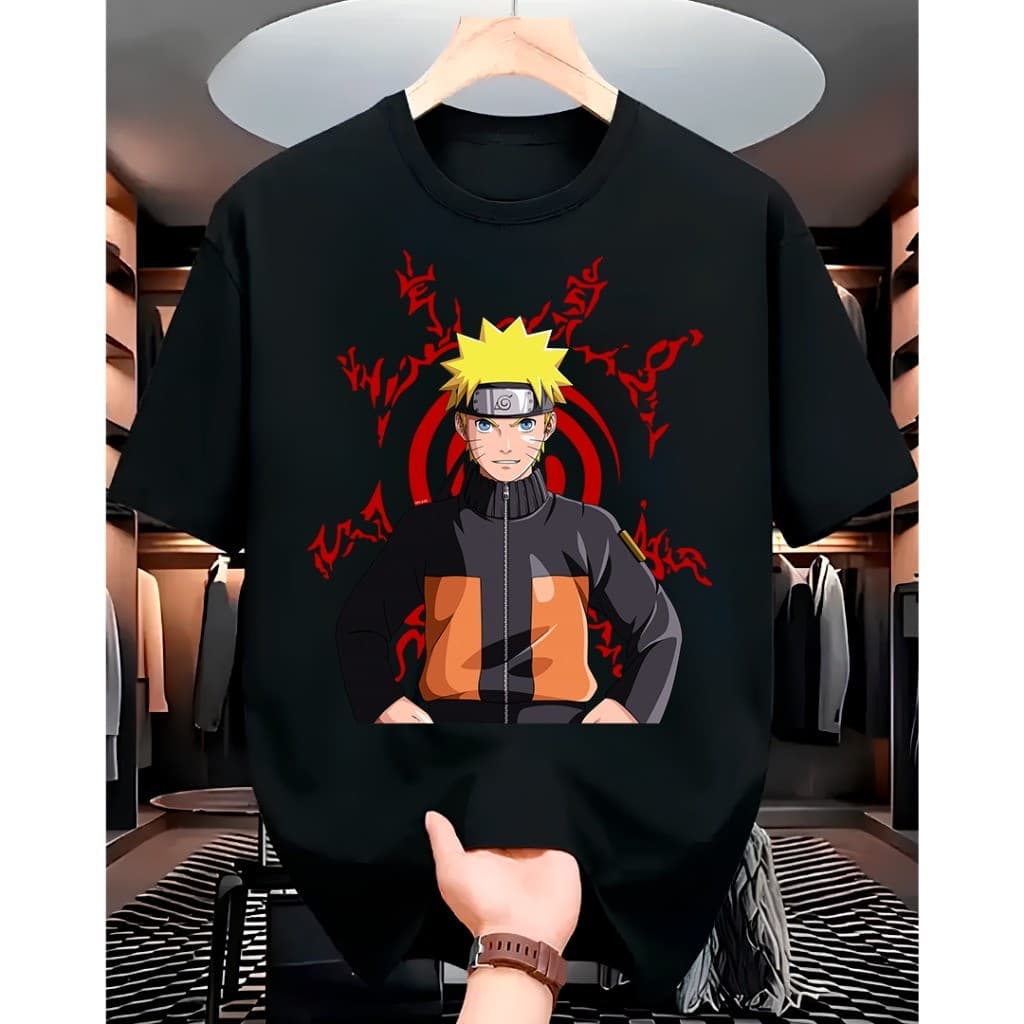 Camiseta Desenho Naruto Uzumaki Ninja Camisa Masculina Feminina 100% Algodão