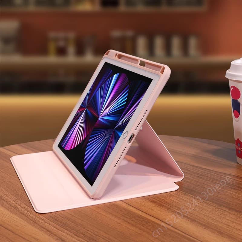 Capinha Tablet Samsung Acrilica Rotacao 360 Graus Smart Cover S6 Lite A9 Plus S9 S10 FE 10.4 11pol