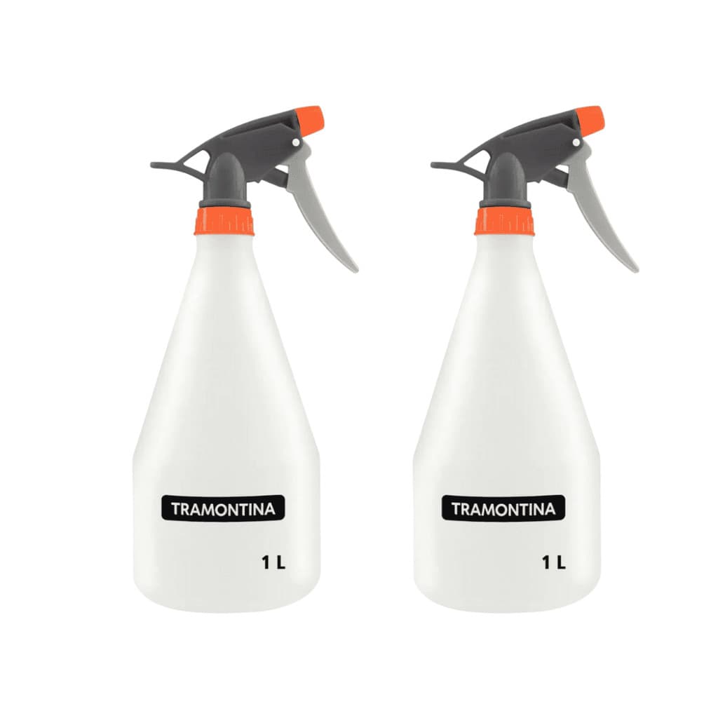 Kit 2 Borrifador Pulverizador Manual 1 Litro Tramontina Pressão