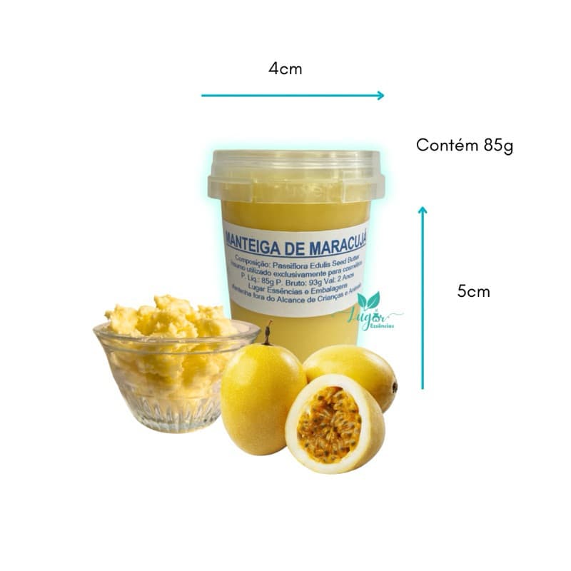 Manteiga de Maracujá 85g - Uso cosmético