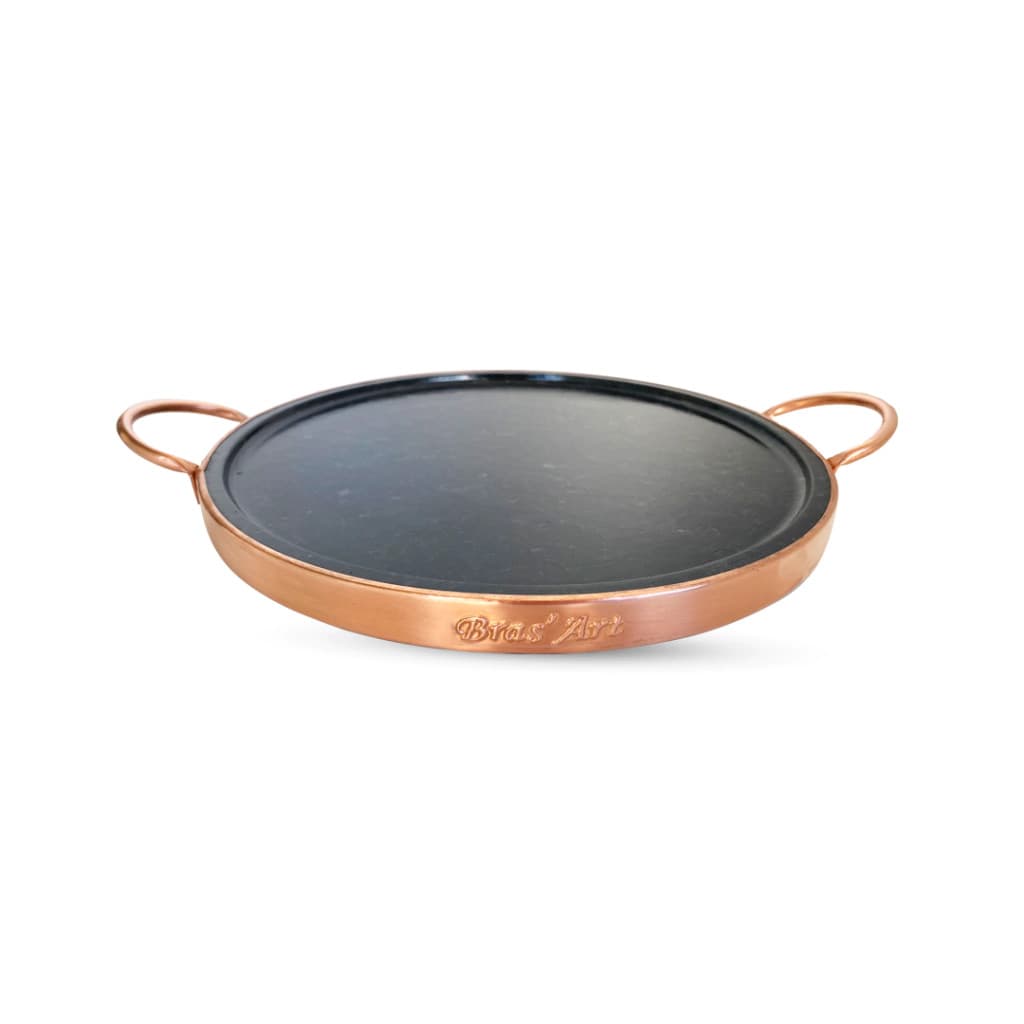 Forma Assadeira De Pedra Sabão  23 cm Para Pizza Brotinho Sempre Quentinha Crocante E Saudavel