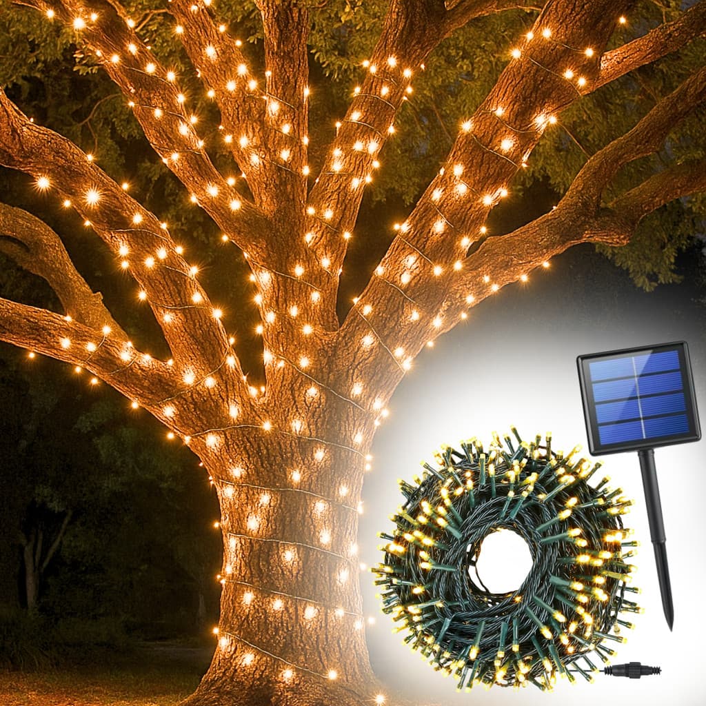 Pisca Pisca Cordão Led Solar Luz De Natal 30m 300 Luzes Grande