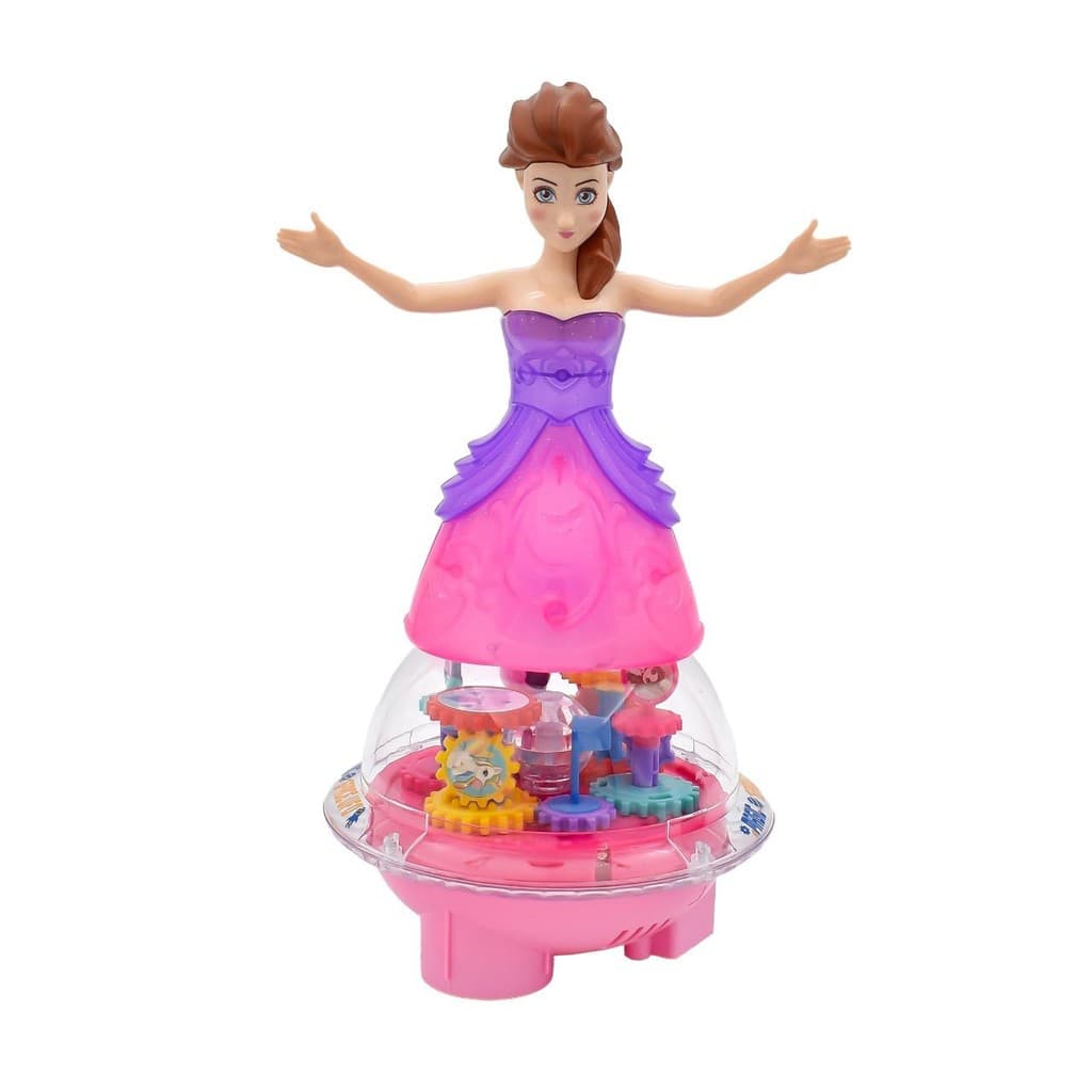Boneca Brinquedo Princesa Dançarina com som e luz