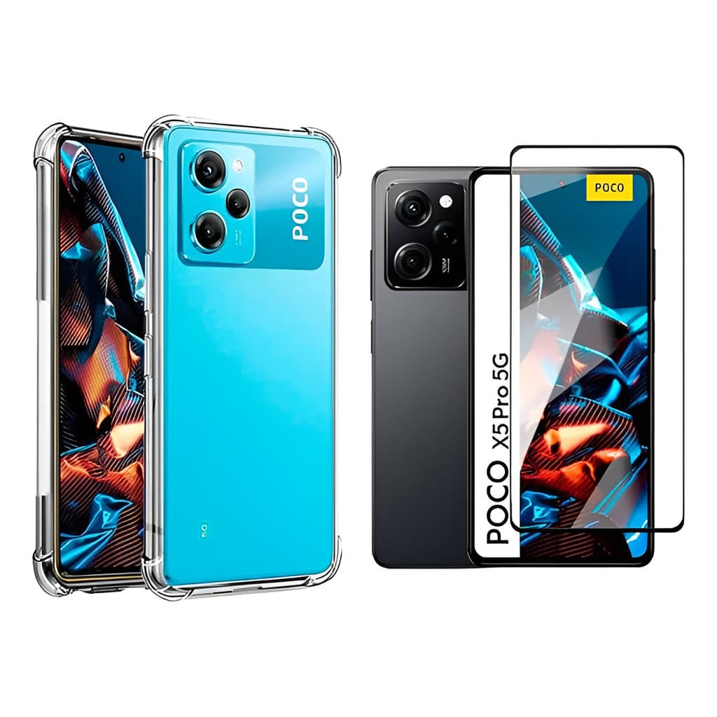 Capa Case Anti Impacto + Película 3d-poco X5 Pro - Tela 6.67
