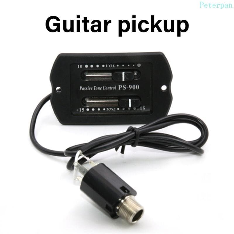 PETE 2 Banda Guitarra Acústica Pré-Amplificador Equalizador Sintonizador Piezo Captador Para Clássica