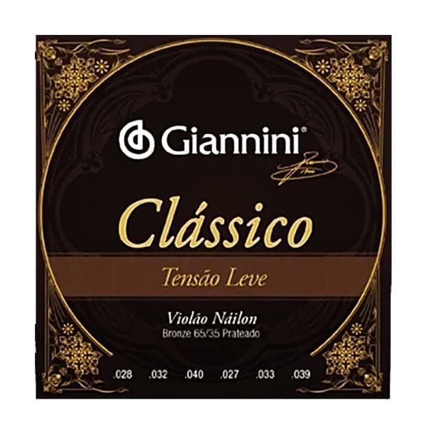 Encordoamento Violão Nylon Tensão Leve Clássico Giannini
