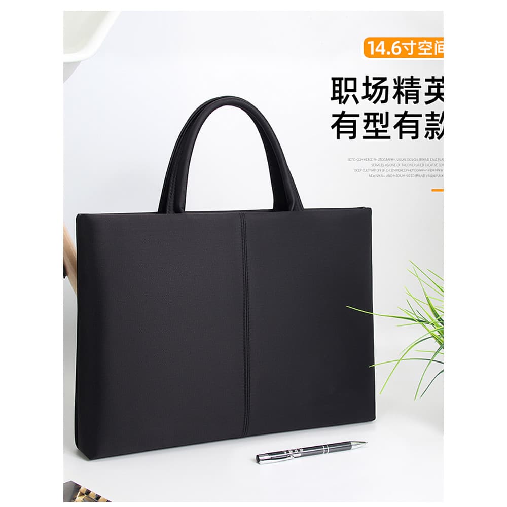 Pasta bolsa impermeável Oxford pano arquivo saco simples leve bolsa Commuter reunião arquivo saco trabalho