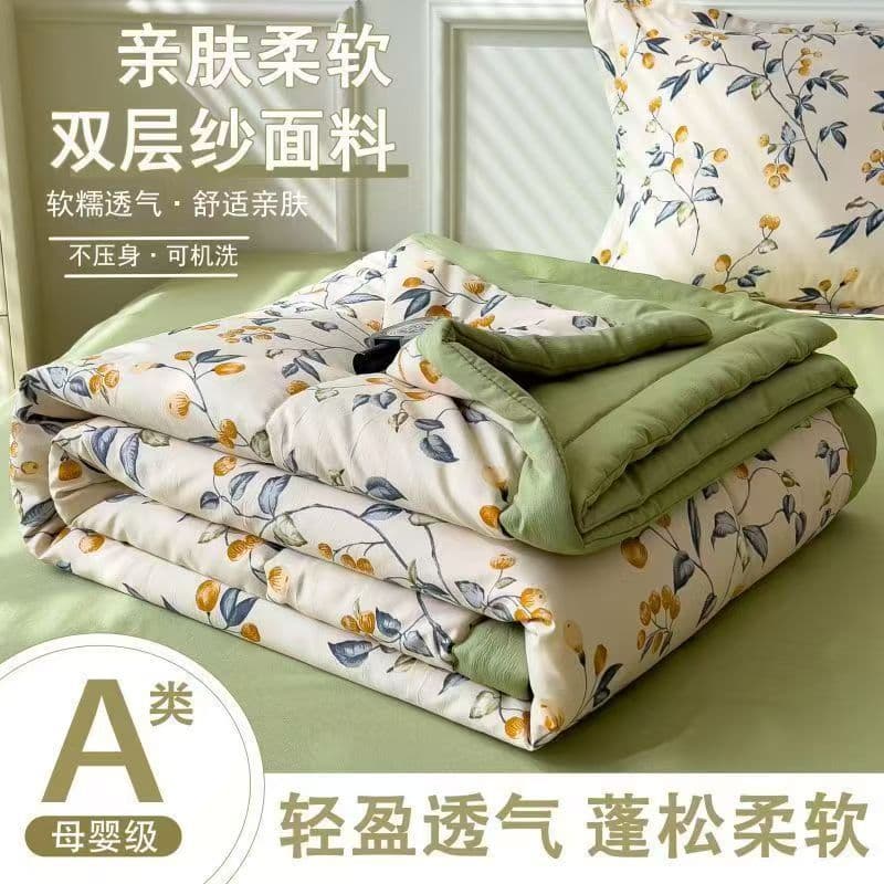 Colcha de ar condicionado de verão, colcha fresca de verão, primavera dupla, outono, núcleo de absinto, colcha fresca de