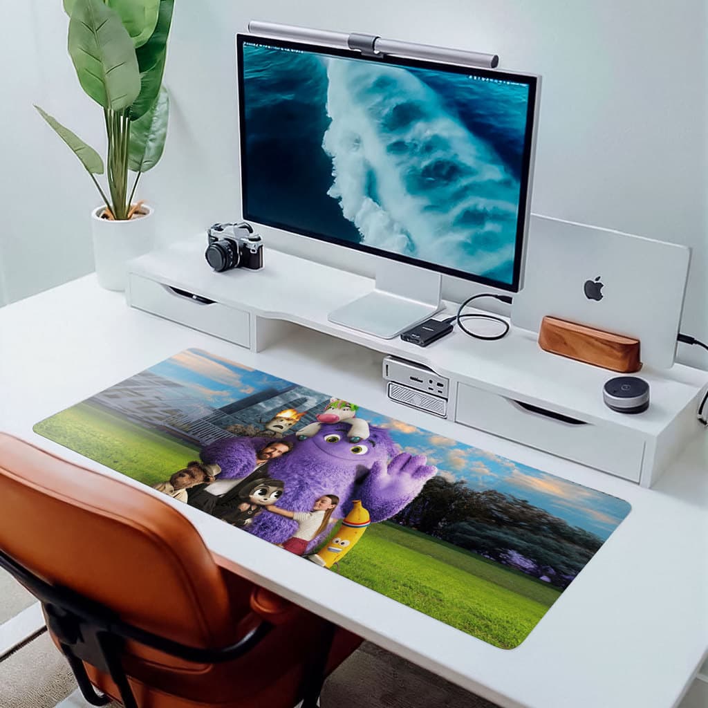 MousePad Grande RGB Amigos Imaginários Filme Infantil Geek Gamer Desk Mat Grande  Premium