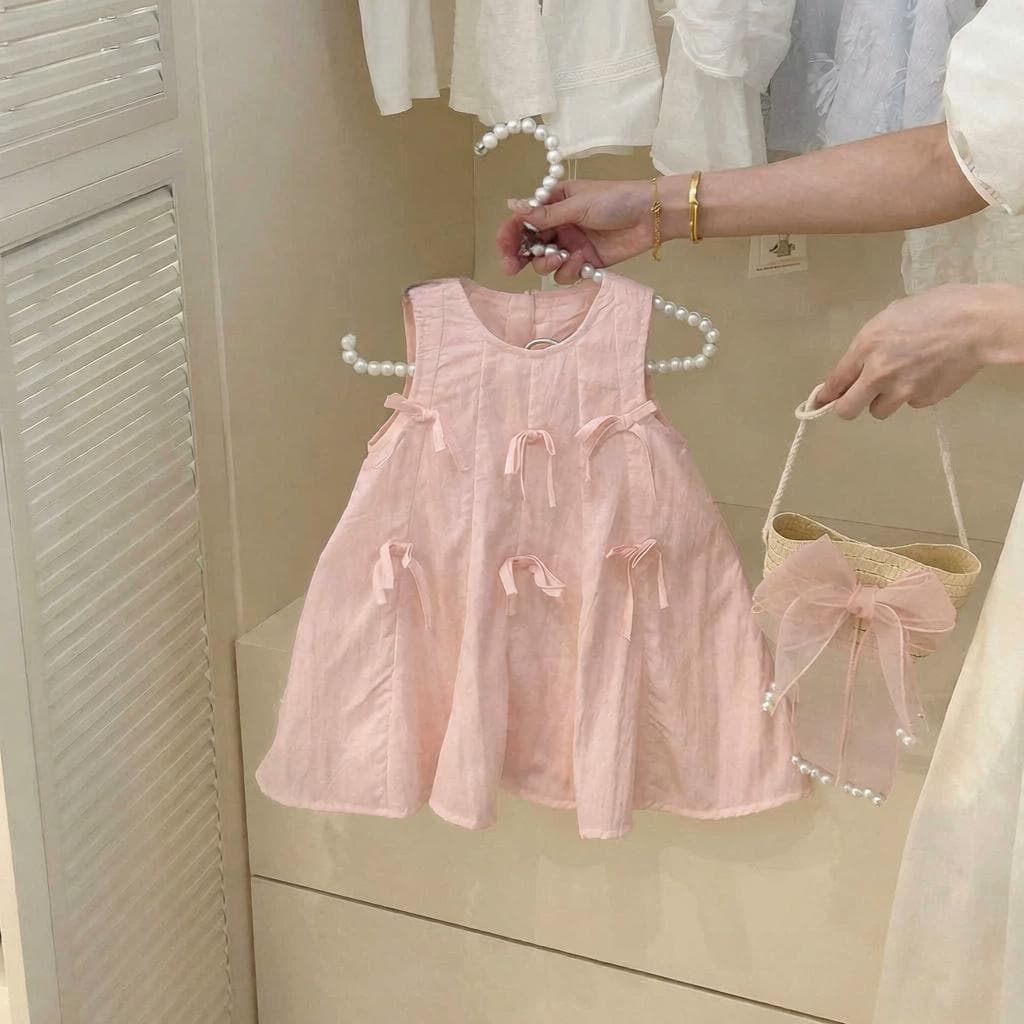 Limão menina vestido de verão novo estilo ocidental vestido de princesa vestido de verão vestido infantil vestido colete