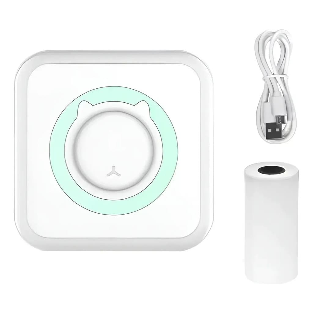 Mini Impressora Térmica Instantânea Azul 5v