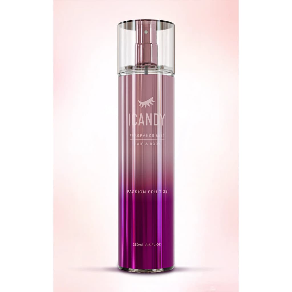 Body Splash Feminino Icandy Delicious Passion Fruit 28 250ml Floral Frutado Original