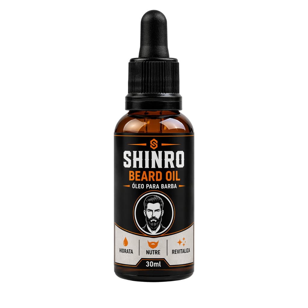 Oleo para Barba Cabelo e Bigode 30 ml  mais Hidratação mais Brilho