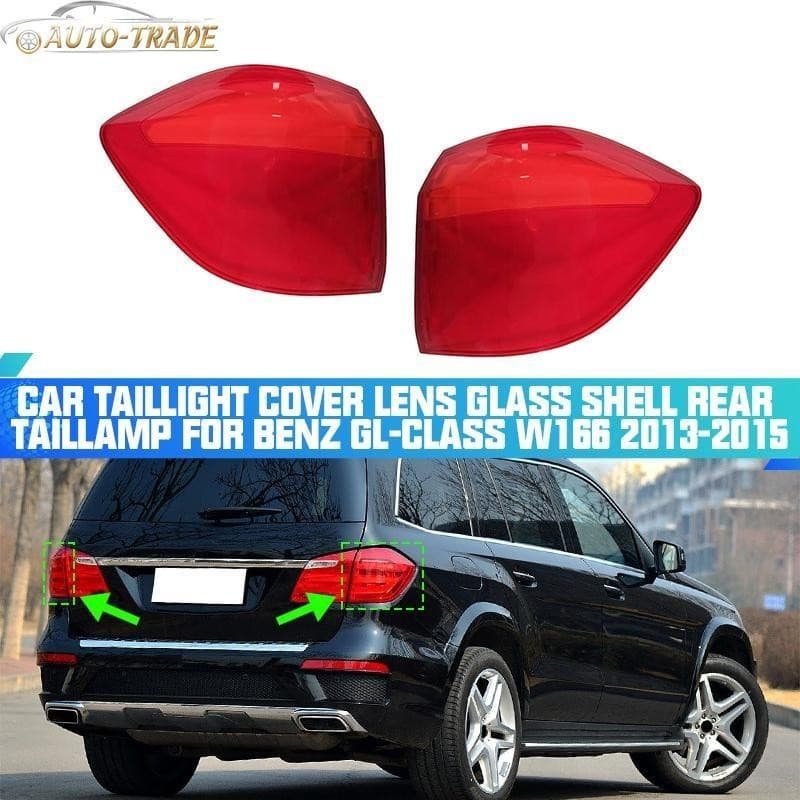 Para Mercedes-Benz GL-Class 2013-2015 Exterior Traseira Luz Lente Escudo Capa