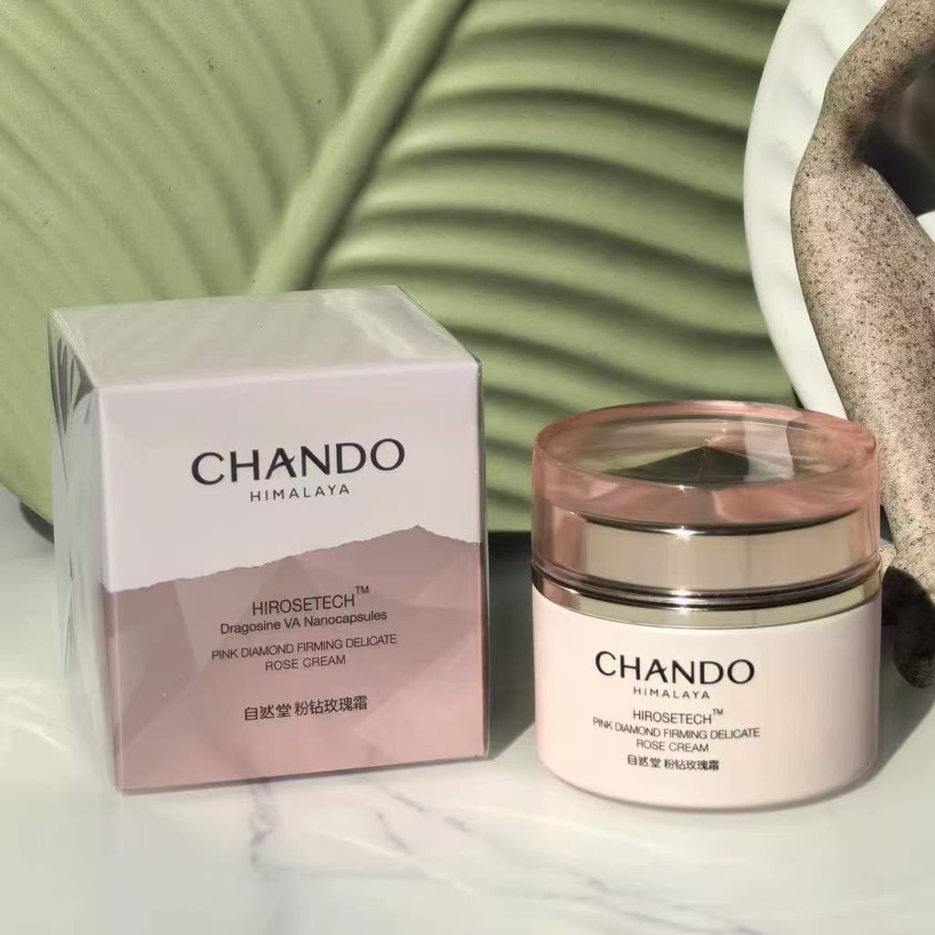 Natural Hall Rosa Diamante Firmador Delicado Delicado Creme Rosa 55g Hidratante Espaço Firmador Gravidade Nutritivo Genu