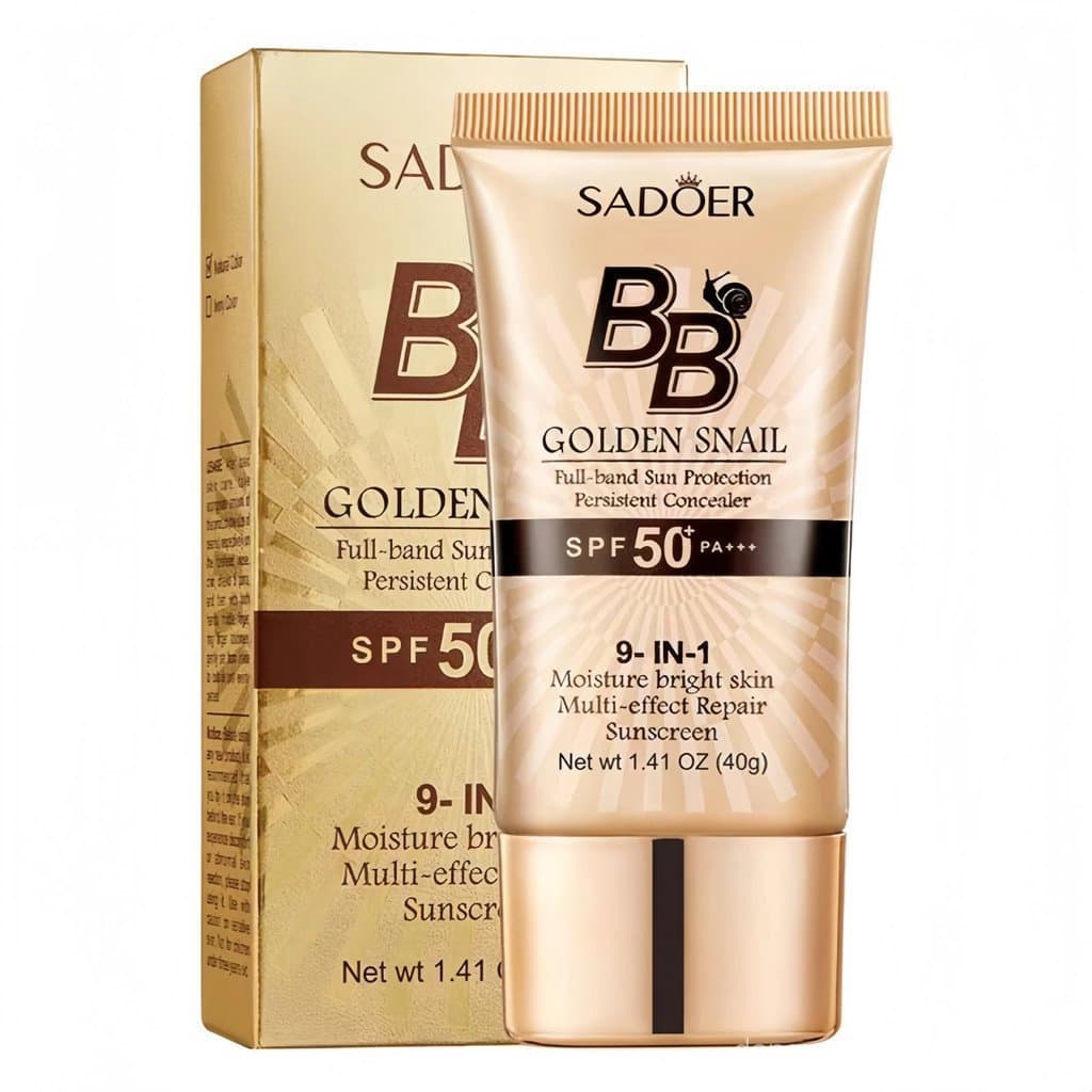 O BB cream Snail é à prova d'água, possui alta cobertura e acabamento matte, proporcionando hidratação duradoura e propr