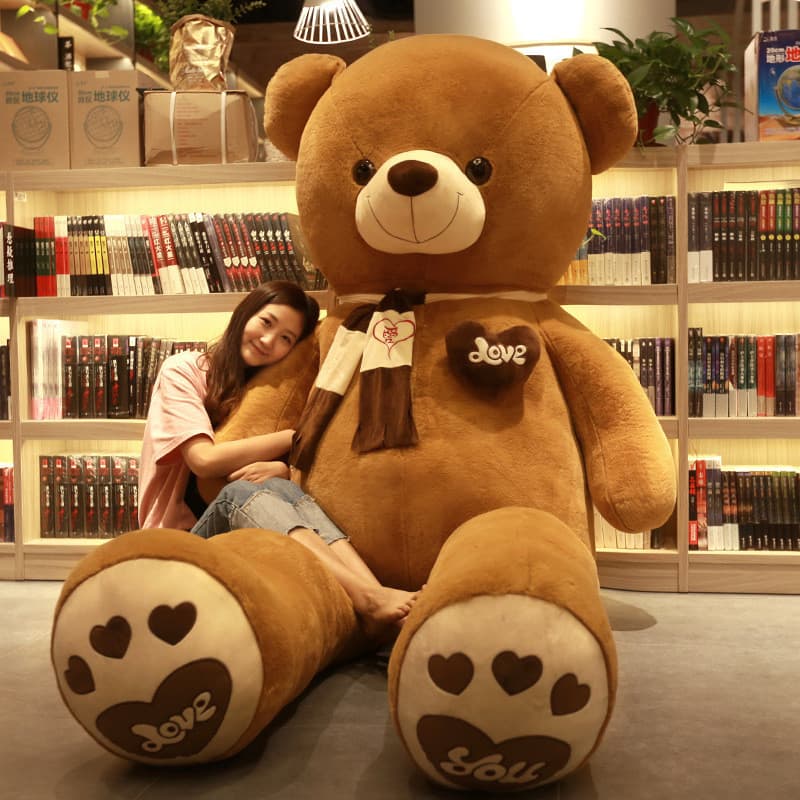 Urso de pelúcia extra grande, boneco de panda gigante, presente de aniversário, boneco removível e lavável, venda por at