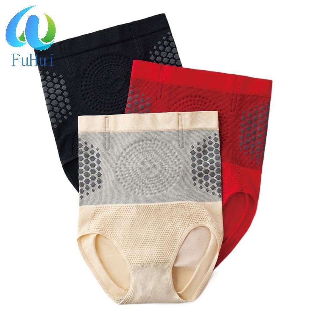 Cuecas FUHUI Bodyshape , Modelador De Barriga Plana , Calcinha Modeladora Pós-Parto De Cintura Alta , Emagrecimento