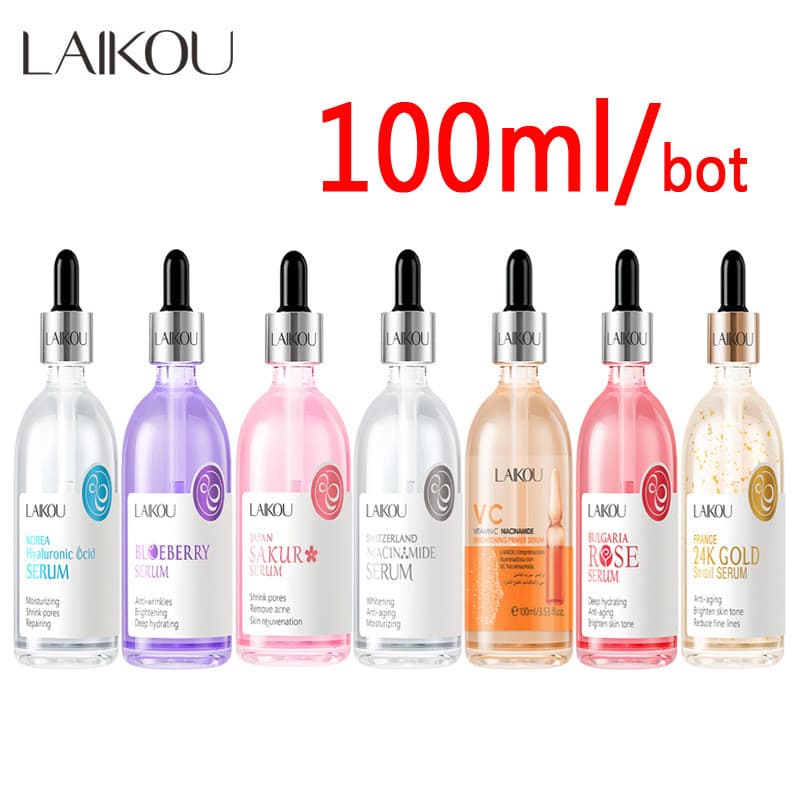 Vitamina C Folha de Ouro Niacinamida Ácido Hialurônico Mirtilo Flor de Cerejeira Ácido Hialurônico Caracol Rosa Facial S