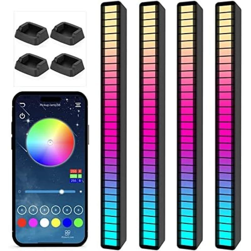 Luz De Controle De Som Recarregável Soulpunk RGB , Luzes De Ritmo Musical De Captação Ativadas Por Voz , Ambiente , Para