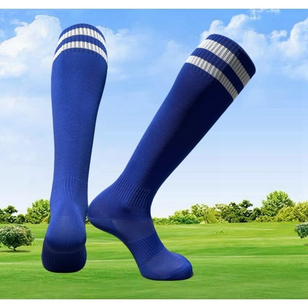 Kit 6/4/1 pares Meião de Futebol Cano Alto Listras Meia Jogador Adulto