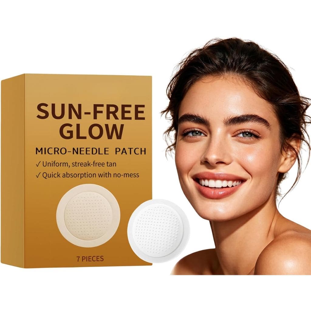 PurevLab Sun-Free Glow Micro-Needle Patch Tanning, Novos Patches de Bronzeamento Glow 2026, Ingredientes Naturais, Adequ