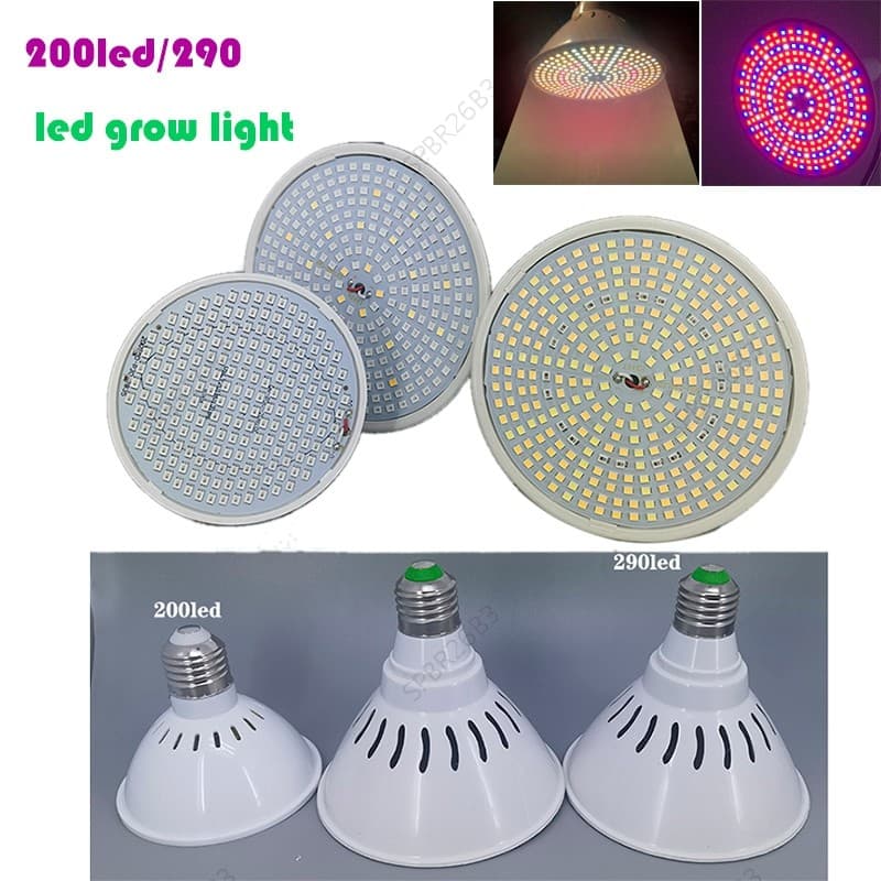 5 Tipos De Luz Solar Vermelho Azul 200 290 LED Espectro Completo Flor Planta Crescer Lâmpada Lâmpadas Hidro Interior Veg