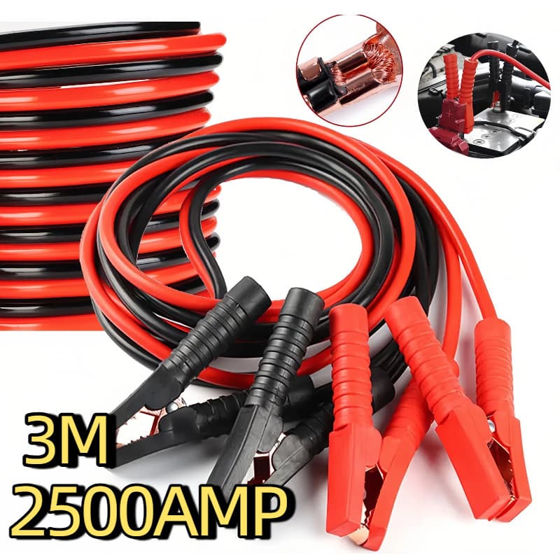 Cabo De Chupeta 2500 amp Transmissão 12mm Caminhão Carro Moto Bateria 3 METROS de cabo