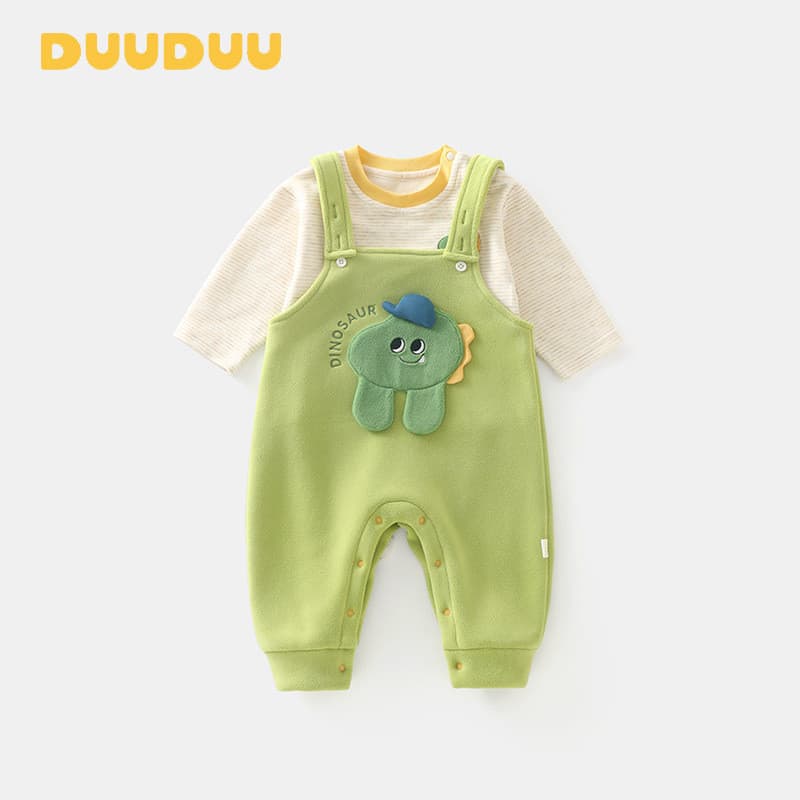 Duuudu roupas de bebê para idade do mês, 2025, novo estilo, estilo coreano, roupas divididas, classe a, roupas de outono