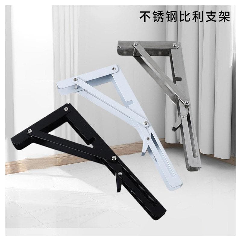Suporte triangular dobrável de aço inoxidável espessado, divisória de parede, prateleira, suporte de prateleira