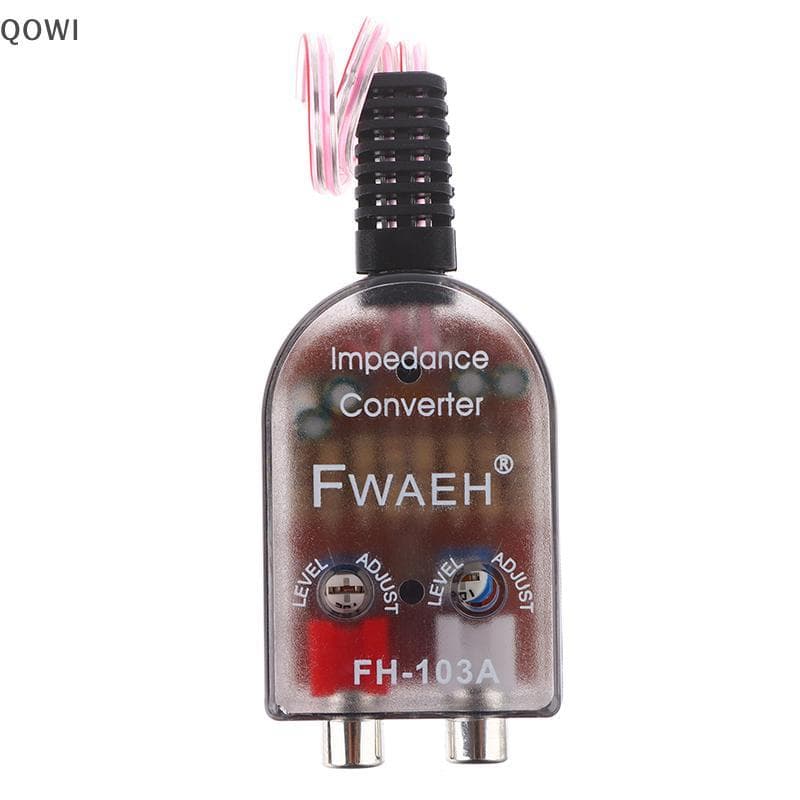 qo Sinal De Alto-Falante Nível Para Adaptador RCA De Baixo Áudio Do Carro Conversor De Subwoofer A br