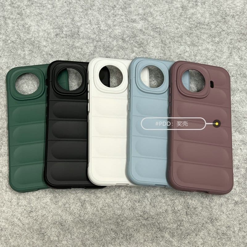 Capa de celular para IQOOZ11Turbo Z10Turbo Z9 com padrão em relevo 3D, escudo mágico, capa macia anti-queda.
