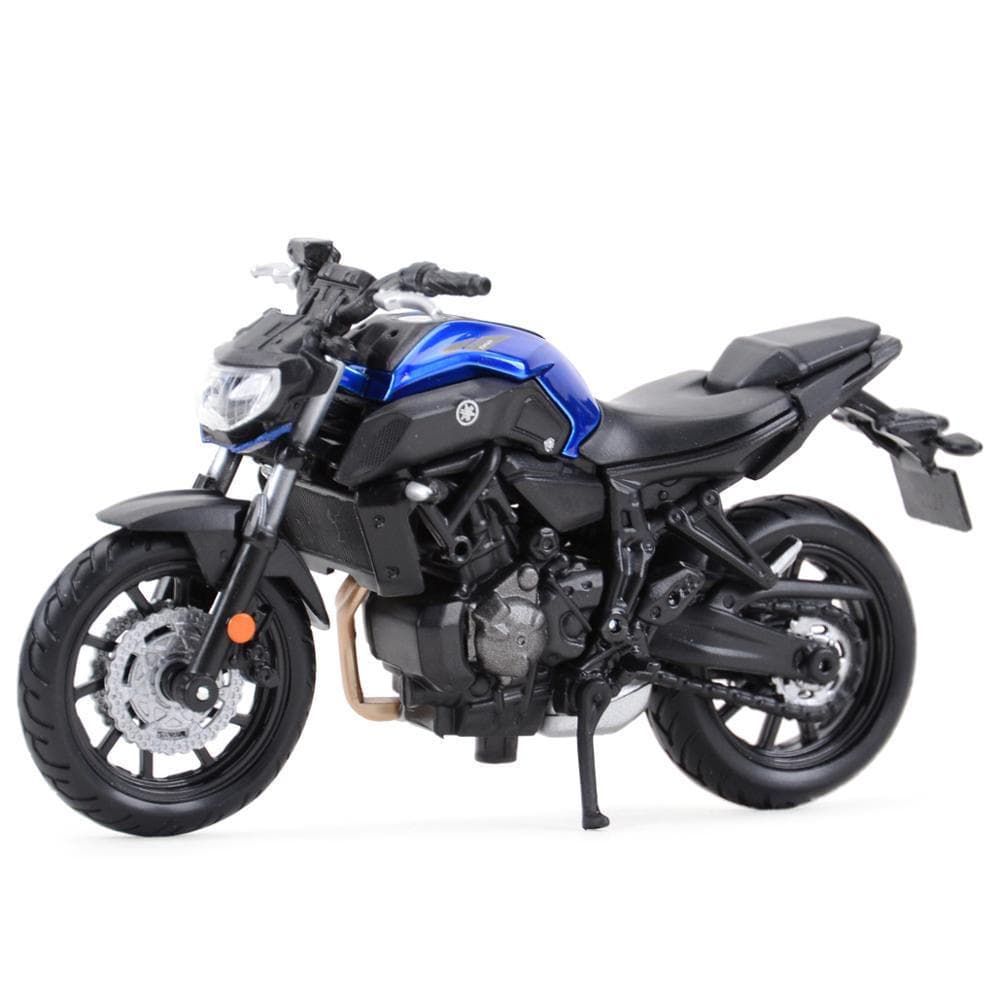 Maisto 1: 18 2018 Yamaha Mt07 Estático Die Cast Ve Culipenete Colecionation Moto Modelo Brinquedos
