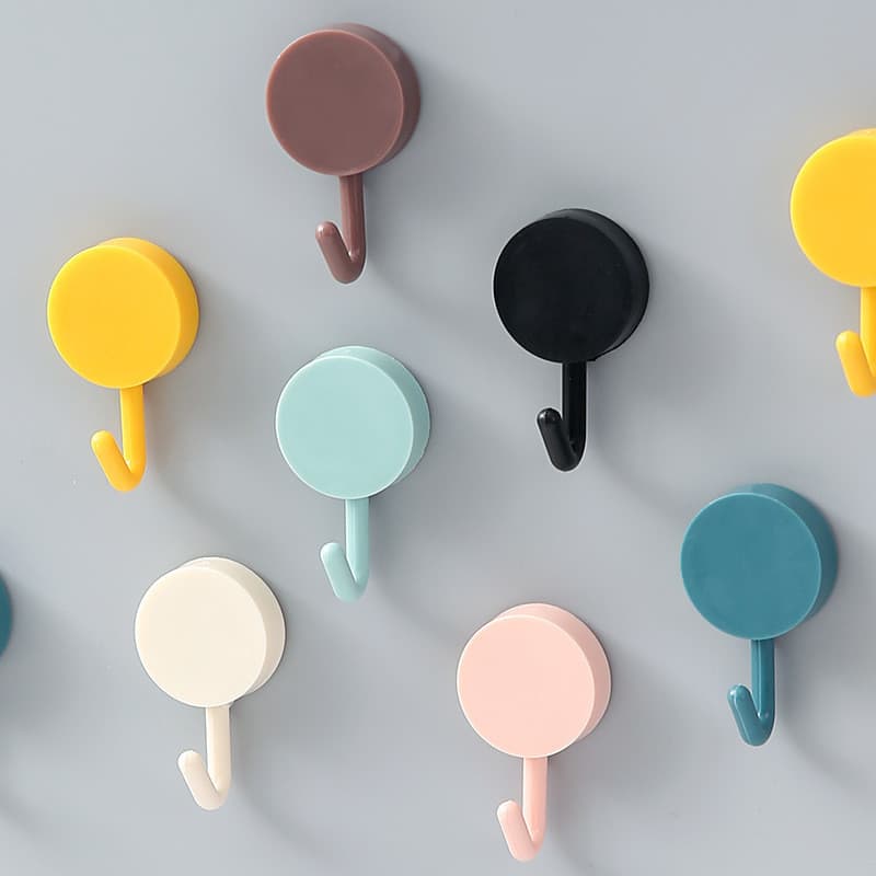 30 Macarons criativos ganchos pegajosos bonitos adesivos criativos ganchos adesivos decorativos sem perfuração adesivos