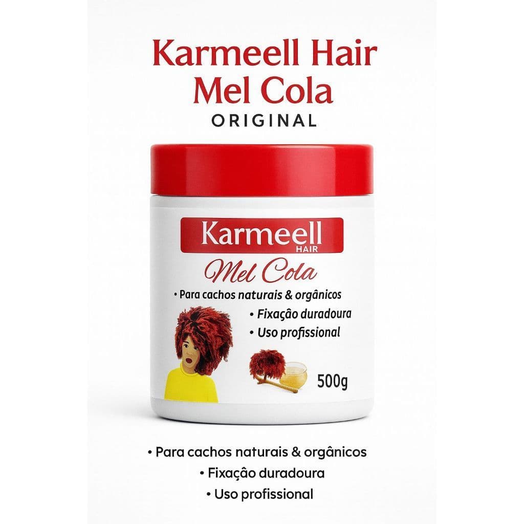 Karmeell Mel Cola 500g – Finalizador para Cachos Naturais e Orgânicos