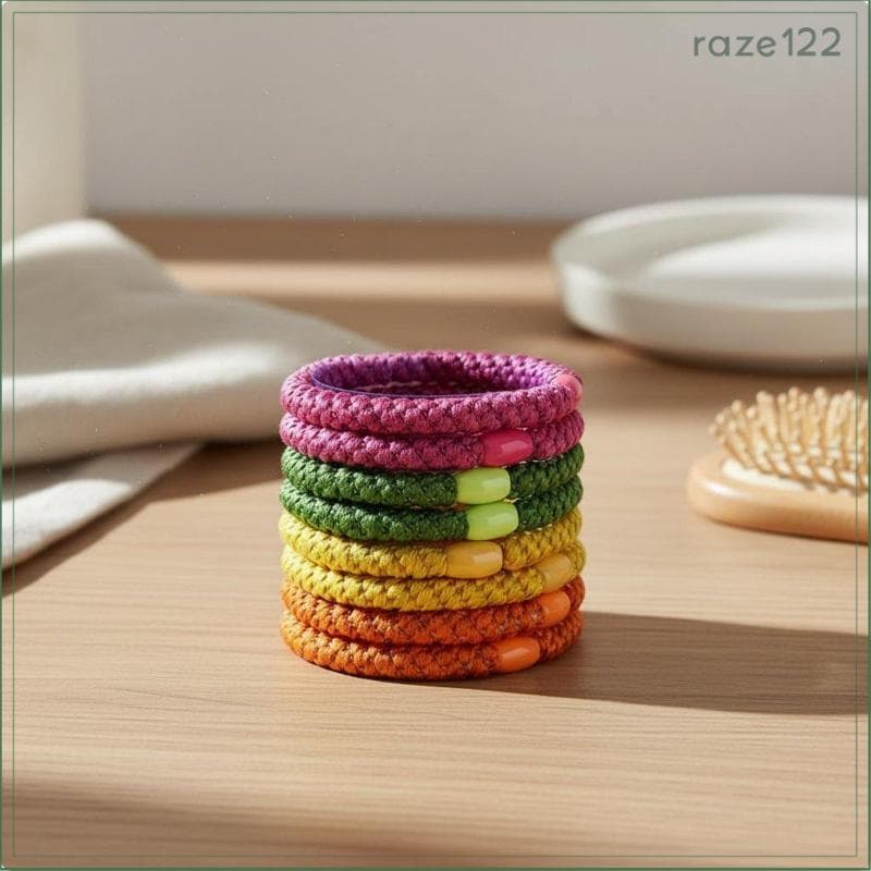 [Raze122] Laço De Cabelo Feminino Elástico Trançado Faixa Acessório De Rabo De Cavalo Para Meninas Roupas Casuais E Viag