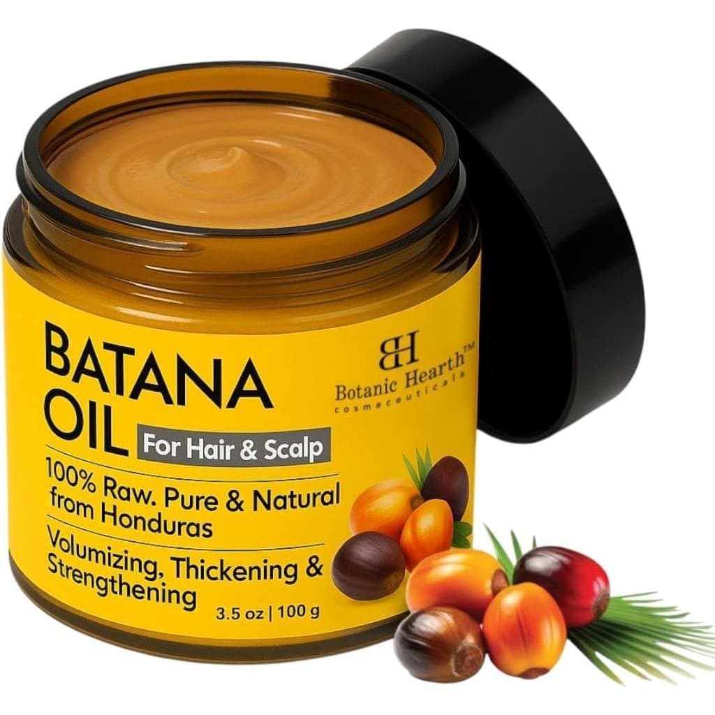 Bálsamo de Óleo de Batana à Base de Plantas para Cabelo e Pele, Bálsamo de Óleo de Batana Profundamente Nutritivo, Cuida