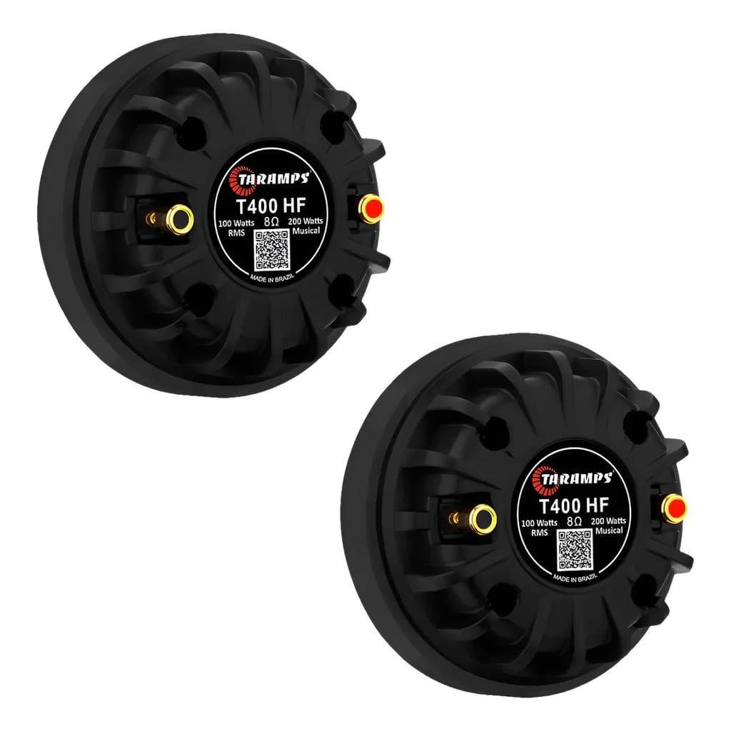 2 Driver T400 Taramps Novo 8 Ohms Paredão T 400 Hf 100w Novo